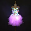 Color LED Dress Fashion Luminous Clothing Ballet LED Short Skirt Costume Glowing Tutu Sexy Lady Dance Light up Clothes