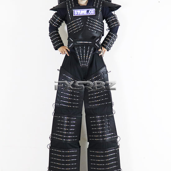 LED Light Stilts Walker Robot Suit Luminous Rangers Costumes LED Screen Logo Clothes Bar Party Disco Nightclub Robot Dance Show