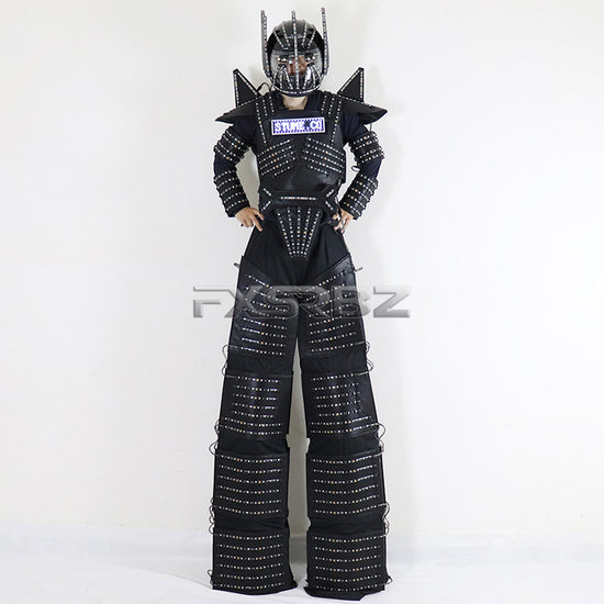 LED Light Stilts Walker Robot Suit Luminous Rangers Costumes LED Screen Logo Clothes Bar Party Disco Nightclub Robot Dance Show