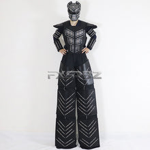 Load image into Gallery viewer, LED Robot Suit Clothes Kryoman Stilts Walker Luminous Costume High Heel Predator LED Robot Costume Laser Helmet

