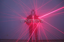 Load image into Gallery viewer, Red Laser Robot Suit Laser Fiber Optic 2 in 1 Armor Costumes Bar Nightclub Stage Laser Clothing Performance
