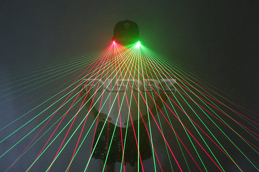 High Quality Red Green LED Laser Glasses Music Concert DJ performance Glasses Multi Beams For LED Robot Costumes