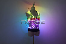 Load image into Gallery viewer, Full Color LED Cage Costumes Hollowed-Out Light Up Luminous Clothing LED Sexy Woman Ballet Rainbow Dress
