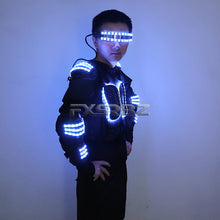 Load image into Gallery viewer, LED Armor Costume RGB Luminous Robot Suit LED Light Up Clothing Stage Performance Jackets Clothes

