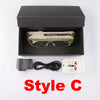 650nm Red Laser Glasses 18pcs Multi Beams Laser Flashing Glasses LED Light Show Halloween Party Stage Glow Clothing Accessories