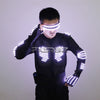 New LED Armor Luminous Jackets Costume Glowing Clothing Glove Glasses Dancing Performance LED Robot Suit