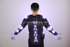 New LED Armor Luminous Jackets Costume Glowing Clothing Glove Glasses Dancing Performance LED Robot Suit