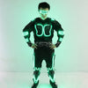 Colorful LED Luminous Armor Clothing Glowing Costumes Christmas Halloween Dancing Performance LED Robot Suit