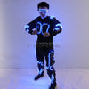 Colorful LED Luminous Armor Clothing Glowing Costumes Christmas Halloween Dancing Performance LED Robot Suit
