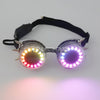Pixel LED Glasses Rechargeable Rivet Glasses Kaleidoscope Lenses 366 Modes Colorful Lights Glowing Goggles