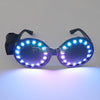 New LED Glasses Rainbow Neon Light Glasses USB Port Rezz Luminous Goggles Carnival EDM Show Lighting Props