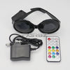 New LED Glasses Rainbow Neon Light Glasses USB Port Rezz Luminous Goggles Carnival EDM Show Lighting Props