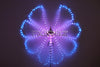 Belly Dance LED Wings Rainbow Color Costume Circus LED Light Luminous Isis Wings Dancewear Open 360 Degrees