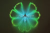Belly Dance LED Wings Rainbow Color Costume Circus LED Light Luminous Isis Wings Dancewear Open 360 Degrees