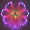 Belly Dance LED Wings Rainbow Color Costume Circus LED Light Luminous Isis Wings Dancewear Open 360 Degrees