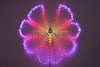 Belly Dance LED Wings Rainbow Color Costume Circus LED Light Luminous Isis Wings Dancewear Open 360 Degrees