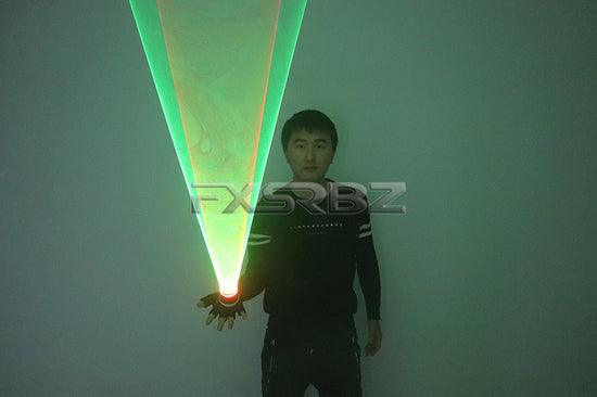Green Red Laser Vortex Gloves Auto Rotating Vortex Laser Glove Palm Gyroscope Gloves Light Up Birthday Party Laser Show
