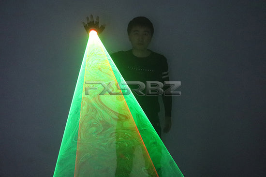 Green Red Laser Vortex Gloves Auto Rotating Vortex Laser Glove Palm Gyroscope Gloves Light Up Birthday Party Laser Show