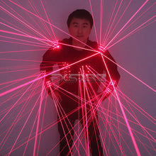 Load image into Gallery viewer, Laser Armor Costumes Red Laser Waistcoat LED Clothing Laser Man Stage Performance Bar Nightclub Laser Suits Show
