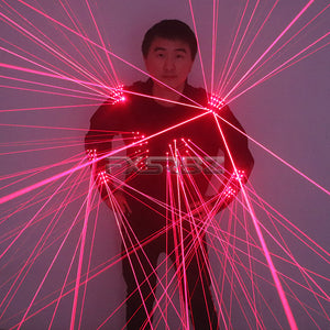 Laser Armor Costumes Red Laser Waistcoat LED Clothing Laser Man Stage Performance Bar Nightclub Laser Suits Show