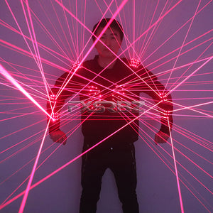 Laser Armor Costumes Red Laser Waistcoat LED Clothing Laser Man Stage Performance Bar Nightclub Laser Suits Show