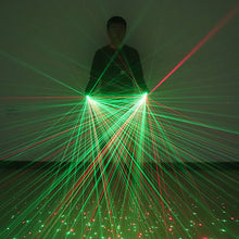 Load image into Gallery viewer, 2 in 1 Red Green Laser Gloves LED Multi Beams Laser Gloves For LED Luminous Costume Stage Show Accessories
