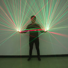 Load image into Gallery viewer, 2 in 1 Red Green Laser Gloves LED Multi Beams Laser Gloves For LED Luminous Costume Stage Show Accessories
