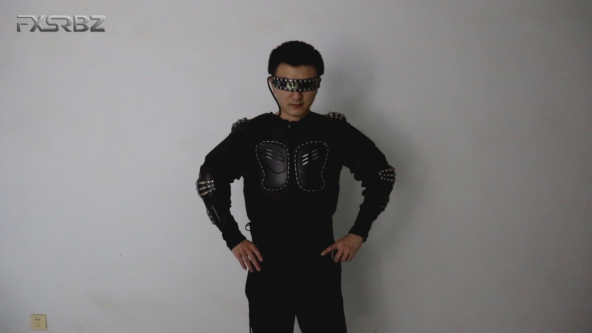 LED Armor Costume RGB Luminous Robot Suit LED Light Up Clothing Stage Performance Jackets Clothes