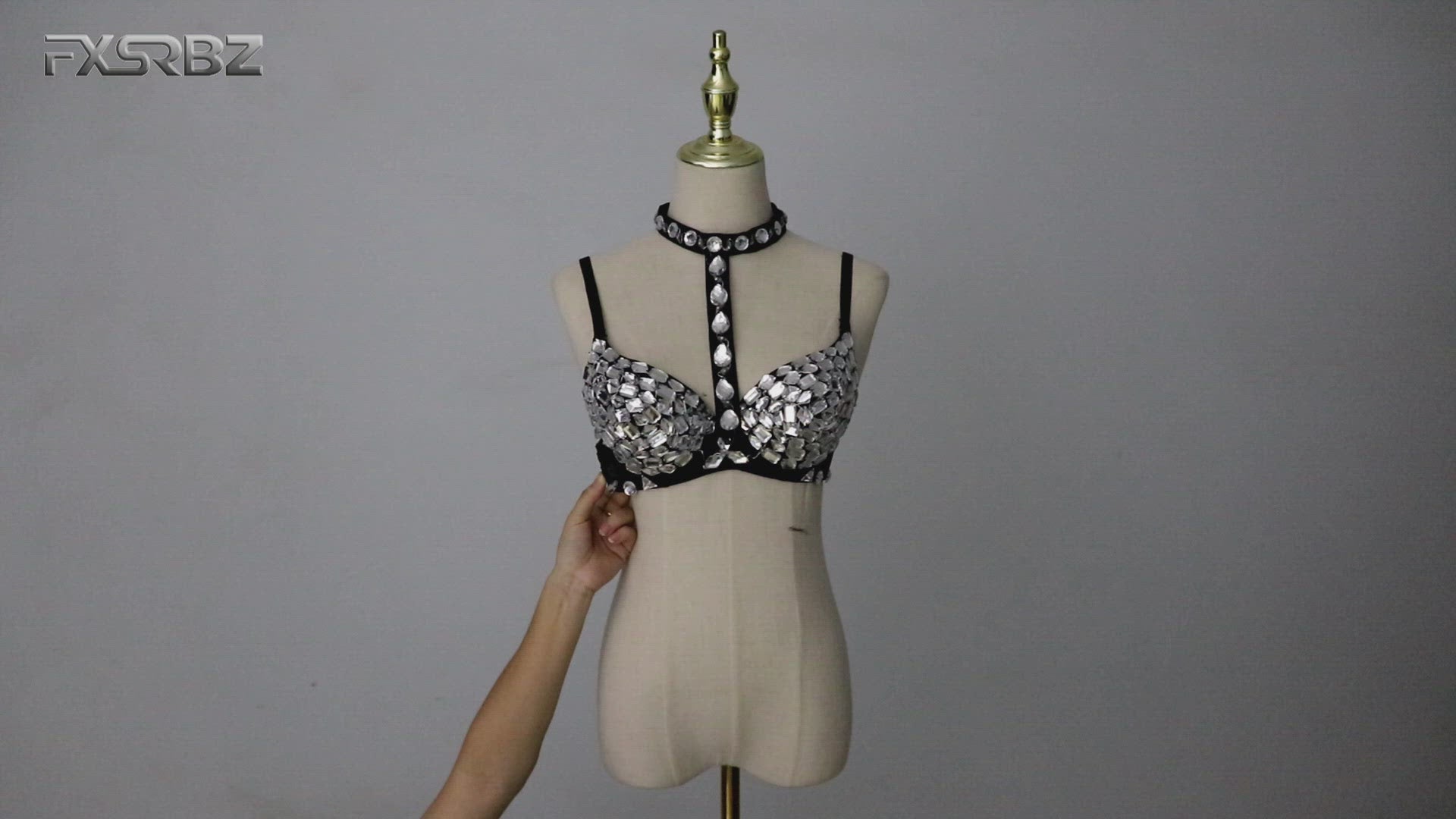 Pixel LED Bra Discolored Sexy Underwear Party Dress Belly Dance