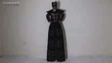 Load and play video in Gallery viewer, LED Robot Suit Clothes Kryoman Stilts Walker Luminous Costume High Heel Predator LED Robot Costume Laser Helmet
